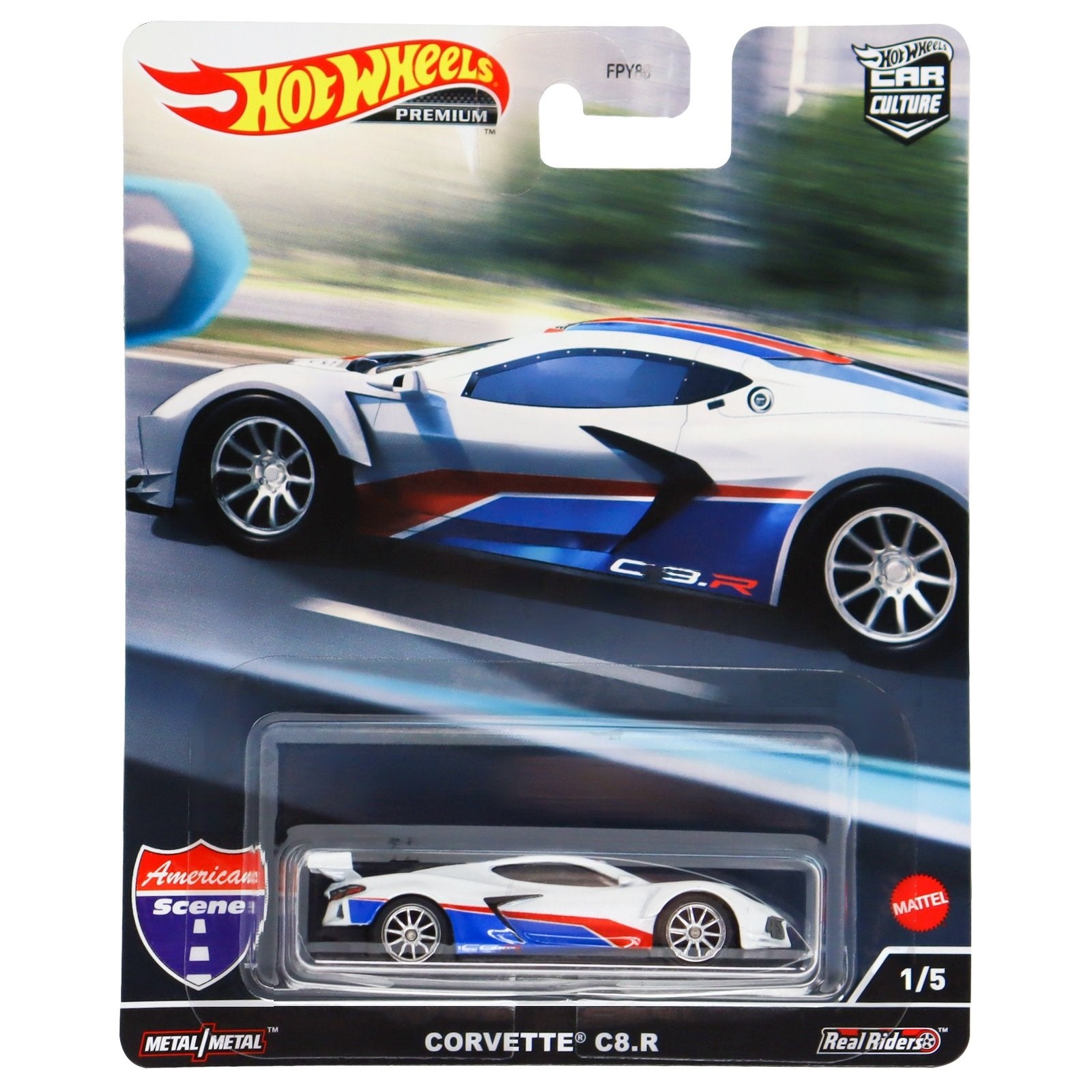 Chevy Corvette C8R American Scene Hot Wheels Big J's Garage