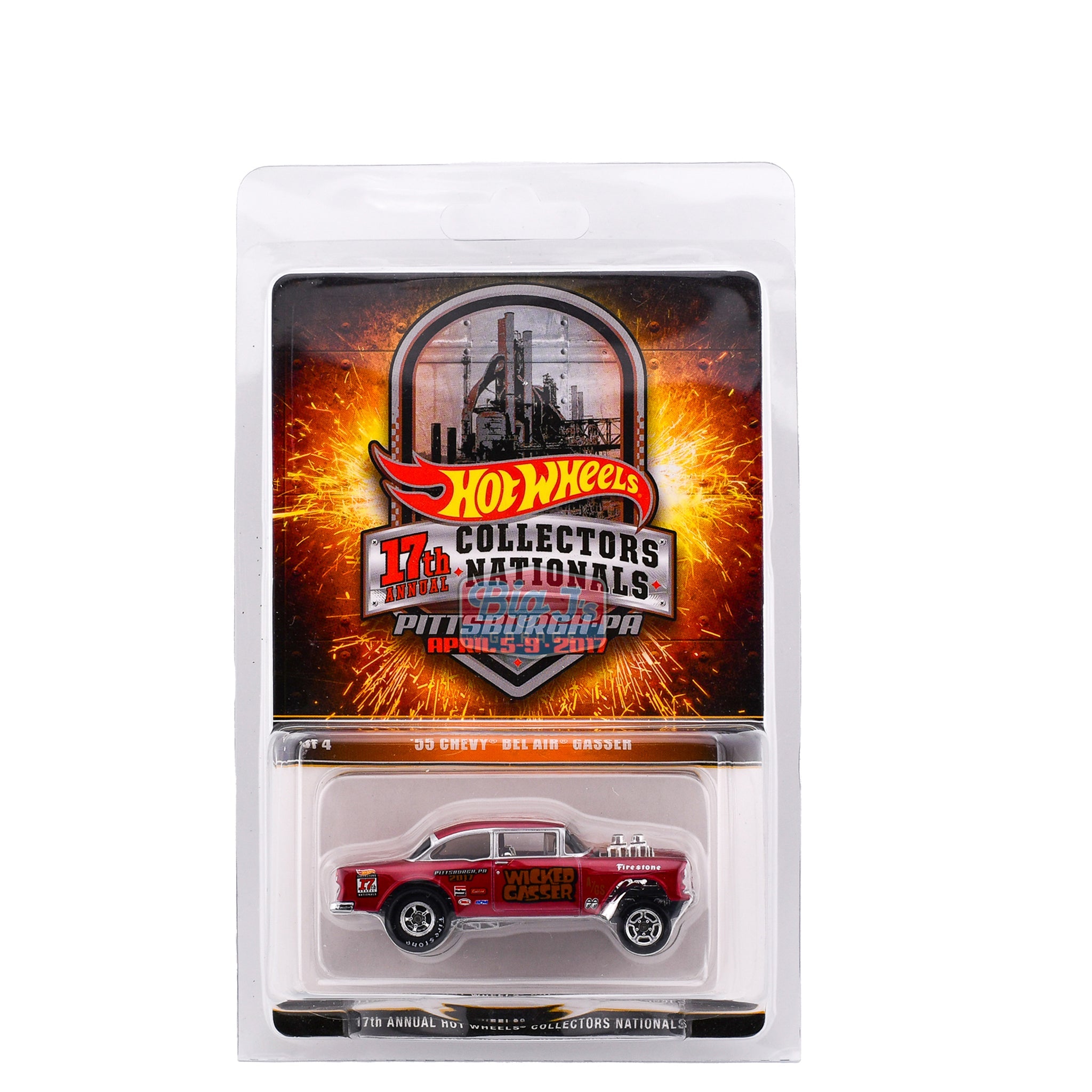 Hot Wheels '55 Chevy Bel Air Gasser 2017 Nationals Convention Wicked  (01,128/02,800)