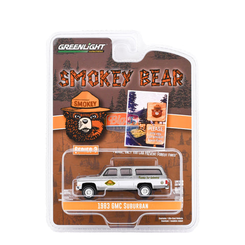 (Chase)1983 GMC Suburban "Please, Only You Can Prevent Forest Fires" Smokey Bear Series 3 Greenlight Collectibles  Big J's Garage