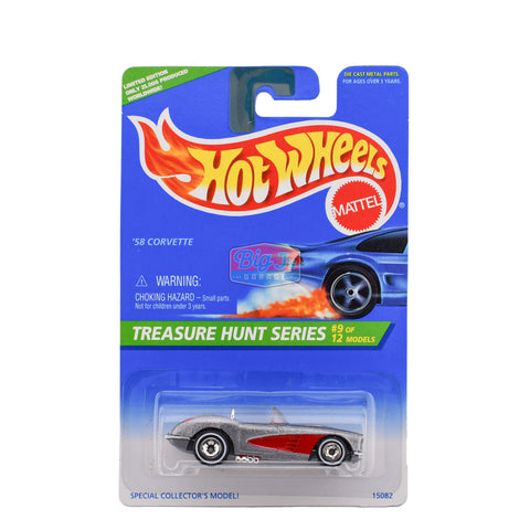 1996 Hot Wheels Treasure Hunt Series #9 '58 Corvette Big J's Garage