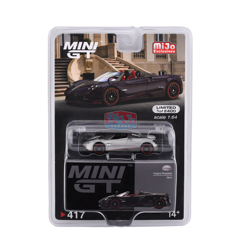 (Chase) Pagani Huayra Roadster Black Mini GT Mijo Exclusive Big J's Garage
