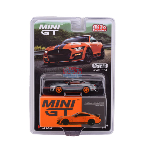 (Chase)Ford Mustang Shelby GT500 Twister Orange Mini GT Mijo Exclusive Big J's Garage