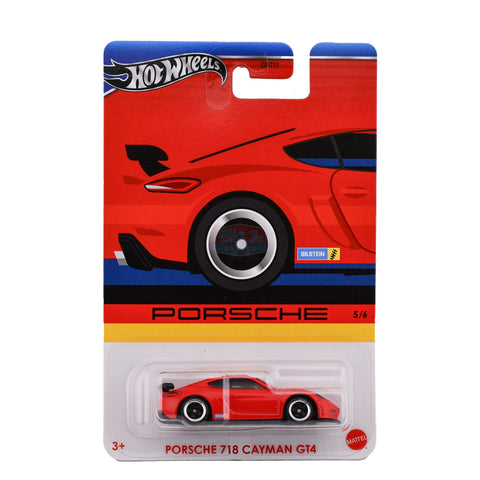 Hot Wheels Porsche Series Porsche 718 Cayman GT4 5/6 Big J's Garage