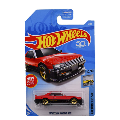 Hot Wheels Factory Fresh ‘82 Nissan Skyline R30, Red 6/365 Big J's Garage