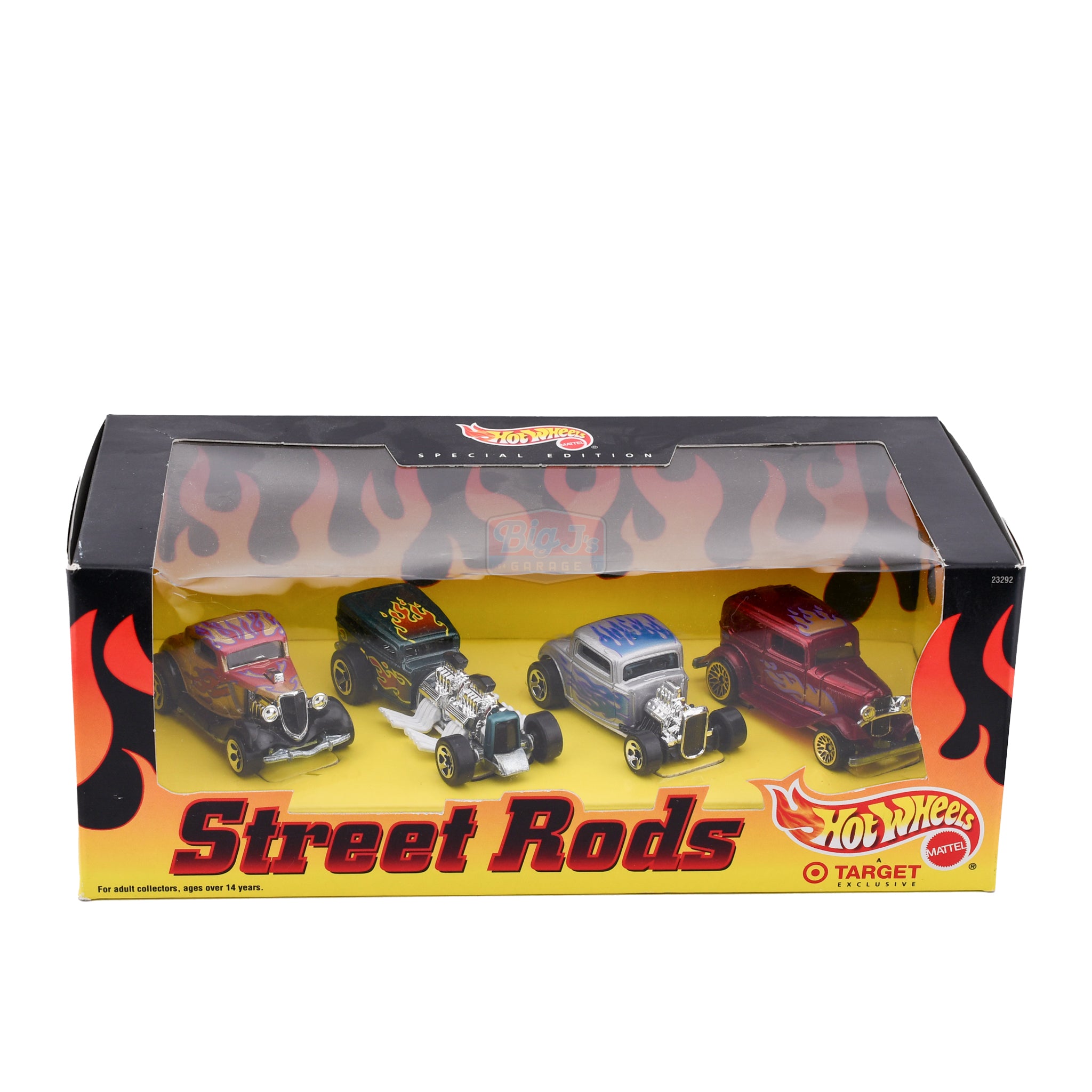 1998 Hot Wheels Street Rods 4 Car Set Target Big J's Garage