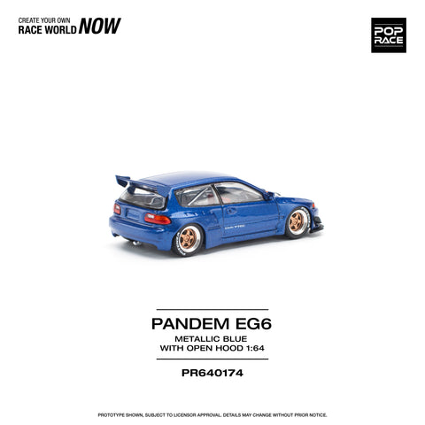 PANDEM CIVIC EG6 METALLIC BLUE Pop Race - Big J's Garage