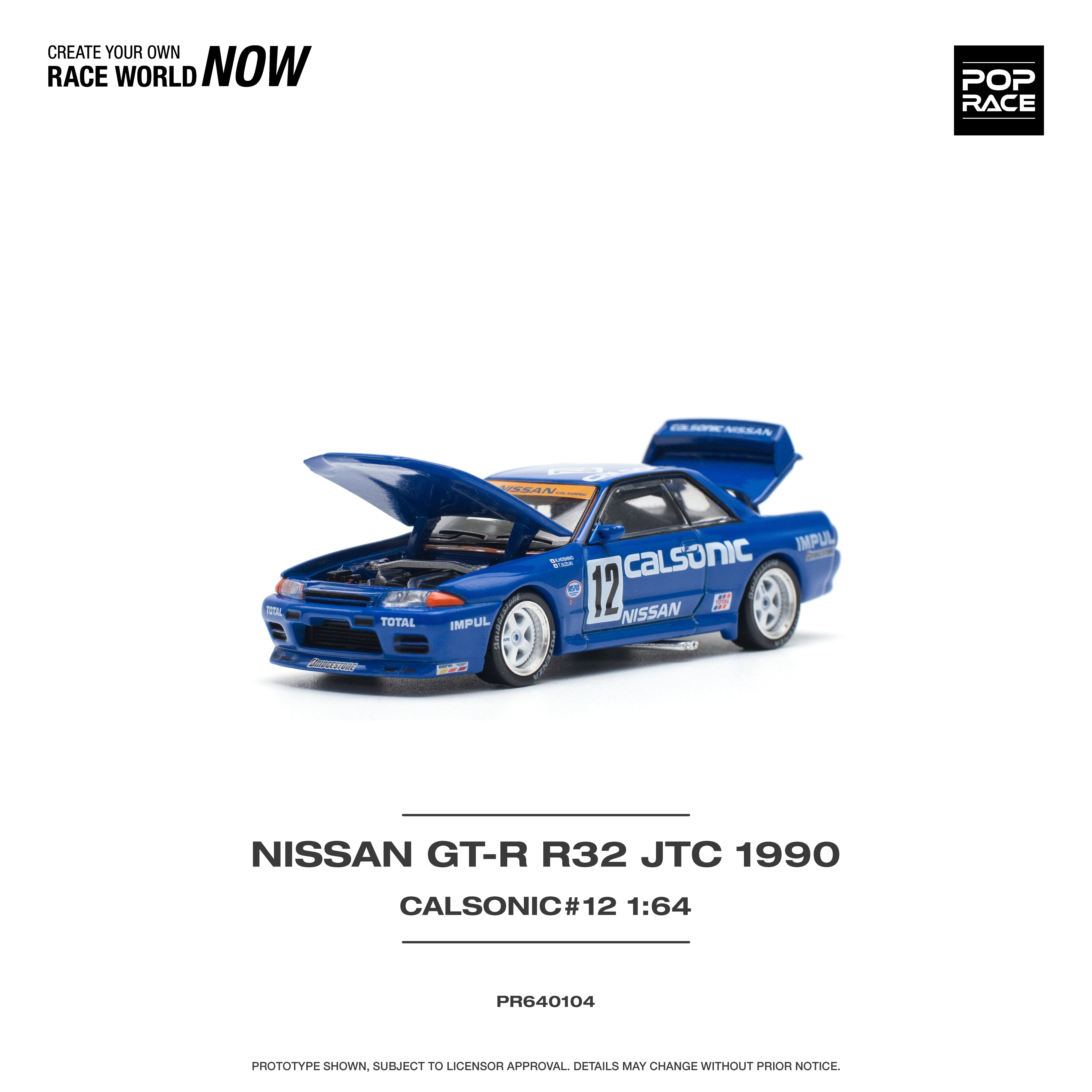 Nissan Skyline GT-R R32 JTC 1990 Calsonic #12 Pop Race Big J's Garage