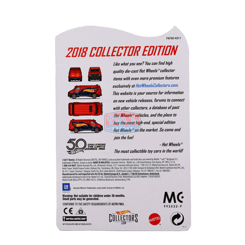 2018 Hot Wheels RLC Collector Edition Custom RED GMC PANEL VAN (MAIL IN) - Big J's Garage