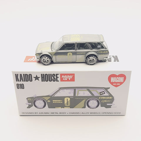 (Chase) Datsun 510 Wagon Green Limited Edition Kaido House x Mini GT