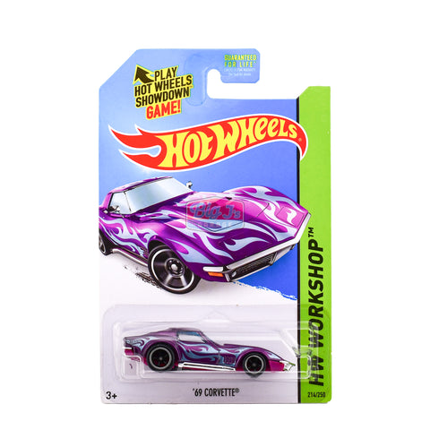 HOT WHEELS '69 Corvette Purple Super Treasure Hunt STH Chevy Stingray Big J's Garage