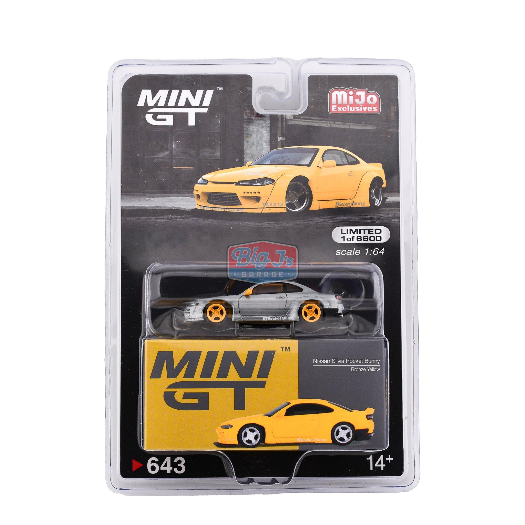 Chase) Nissan Silvia (S15) Rocket Bunny Bronze Yellow Mini