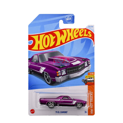 Hot Wheels 2024 Super Treasure Hunt '71 El Camino Purple HW Hot Trucks Big J's Garage