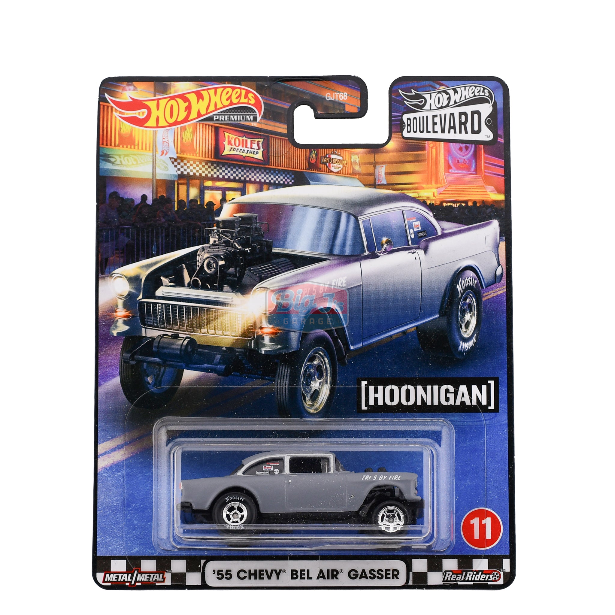 Hot Wheels Premium Boulevard ‘55 CHEVY BEL AIR GASSER Hoonigan Real ...