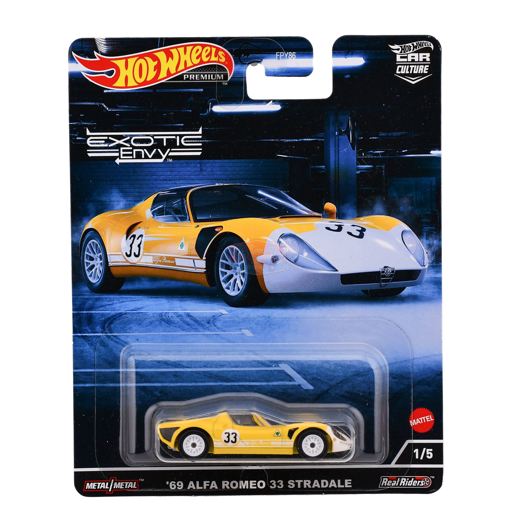 Hot Wheels Alfa Romeo 33 Stradale 69 Exotic Envy Big J's Garage