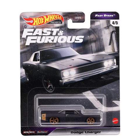 2021 Hot Wheels Premium Black DODGE CHARGER-Fast & Furious Fast Big J's Garage