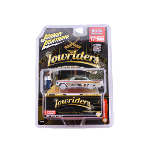 (Chase) 1961 Chevy Impala Lowrider Johnny Lightning - Big J's Garage