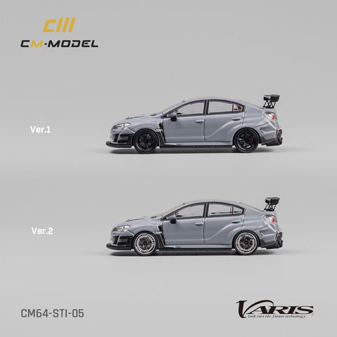 Subaru STI Varis Widebody 1.0 Gray Limited Edition 1:64 CM Model - Big J's Garage