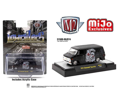 1971 Chevrolet Van Lowriders Black M2 Machines Mijo Exclusives - Big J's Garage