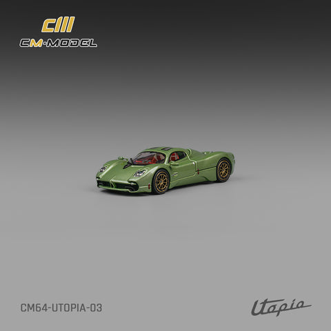 Pagani Utopia Metallic Green CM Model - Big J's Garage