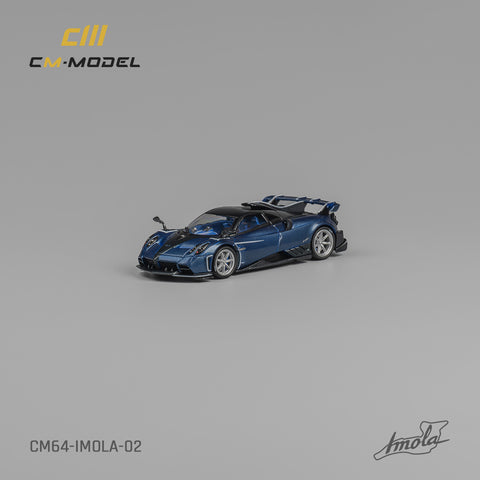 Pagani Imola Carbon Blue Limited Edition 1:64 CM Model - Big J's Garage