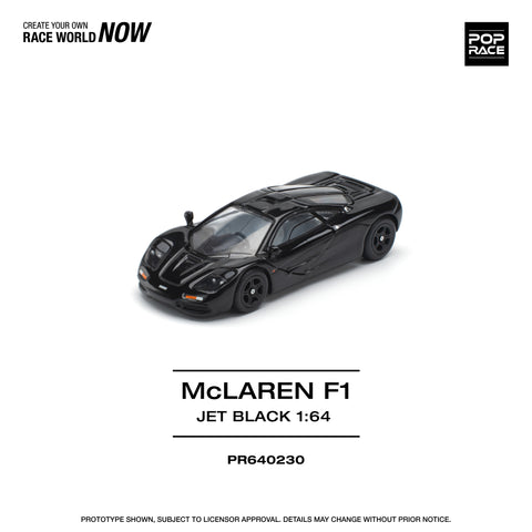 McLaren F1 - JET BLACK Pop Race - Big J's Garage