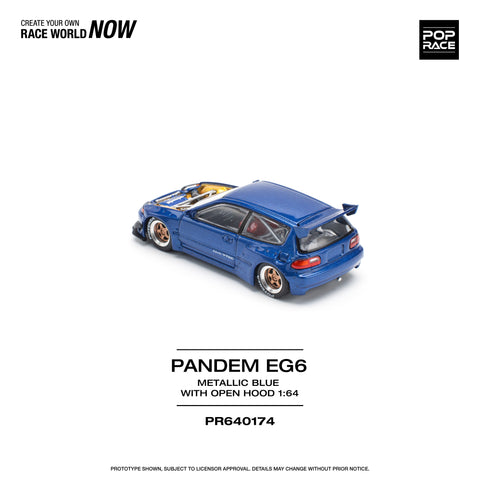 PANDEM CIVIC EG6 METALLIC BLUE Pop Race - Big J's Garage