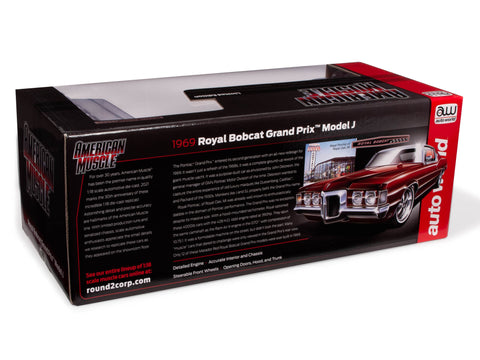 1969 Pontiac Grand Prix Hardtop Royal Bobcat Matador Red 1:18 Auto World