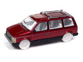 Ultra Red Chase 1985 Dodge Caravan DW2 White w/Woodgrain Sides & Rear Auto World - Big J's Garage