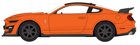 2021 Ford Mustang Shelby GT500 Carbon Fiber Track Pack Twister Orange w/Black Roof Auto World - Big J's Garage 