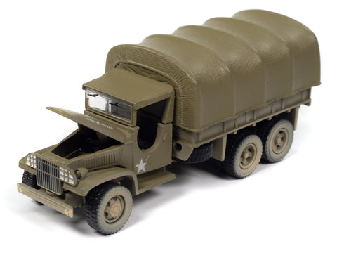 WWII GMC CCKW 6x6 Going for Broke - Olive Drab Johnny Lightning Assortment History Reveled 2024 Version A - Big J's Garage