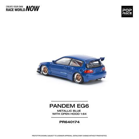 PANDEM CIVIC EG6 METALLIC BLUE Pop Race - Big J's Garage