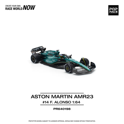 ASTON MARTIN AMR23 F1 #14 F. ALONSO Pop Race - Big J's Garage