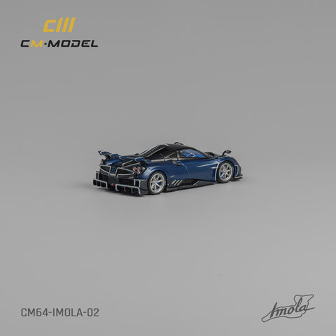 Pagani Imola Carbon Blue Limited Edition 1:64 CM Model - Big J's Garage