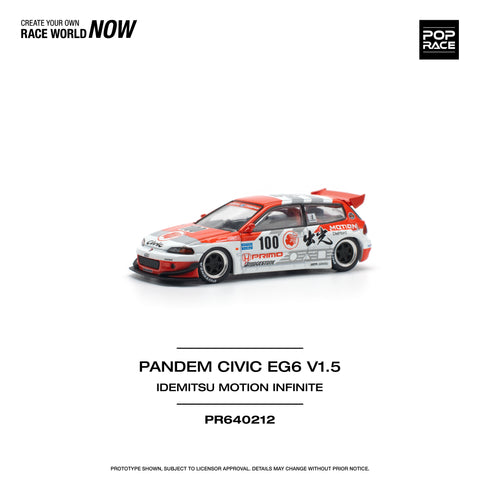 Honda Civic EG6 Pandem V1.5 Idemitsu Motion Infinite Pop Race - Big J's Garage