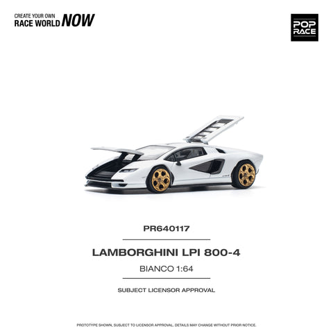 Lamborghini Countach LPI 800-4 Bianco Siderale Pop Race - Big j's Garage