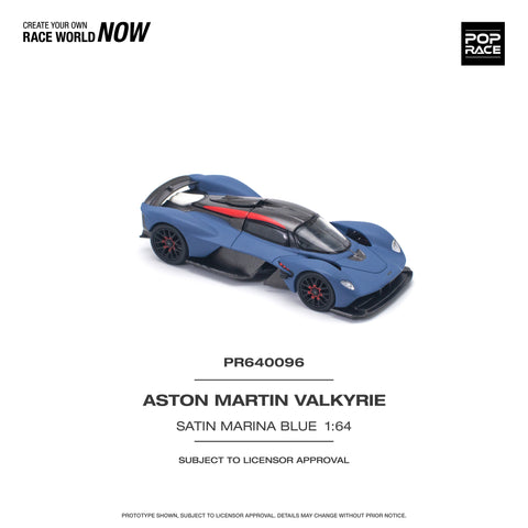 Aston Martin Valkyrie Satin Marina Blue Pop Race - Big j's GarageAston Martin Valkyrie Satin Marina Blue Pop Race - Big j's Garage
