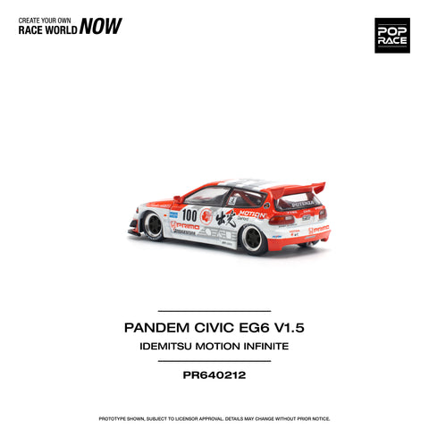 Honda Civic EG6 Pandem V1.5 Idemitsu Motion Infinite Pop Race - Big J's Garage