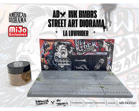 MiJo Exclusives LA Street Art Lowrider American Diorama - Big J's Garage