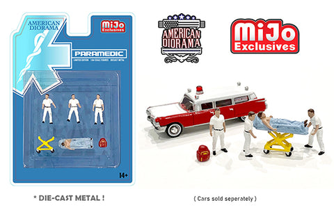 American Diorama 1:64 Mijo Exclusives Figures Paramedic Set Limited edition Big J's Garage