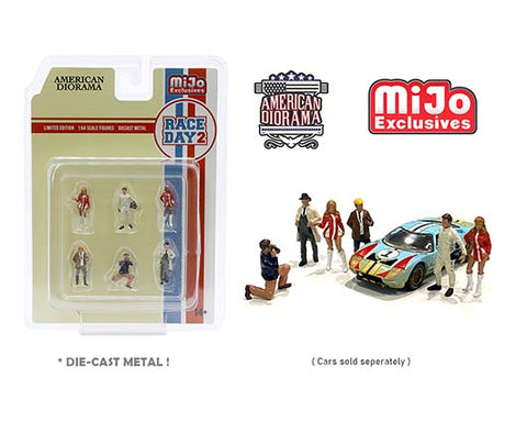 American Diorama 1:64 Mijo Figure Set – Race Day 2 Big J's Garage
