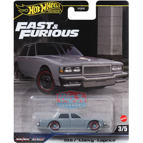 1987 Chevy Caprice Fast and Furious Mix H Hot Wheels 5-Car Assortment - Big J's Garage