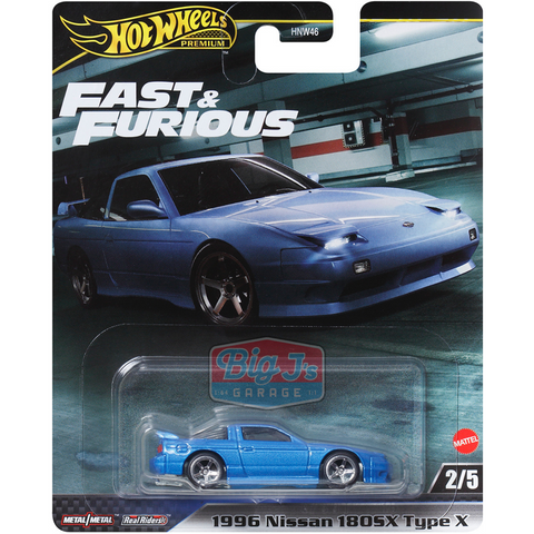 1996 Nissan 180SX Type X Fast and Furious Mix H Hot Wheels 5-Car Assortment - Big J's Garage