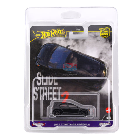 (Chase) 2024 Hot Wheels Slide Street 2 2023 Toyota GR Corolla In Sterling Protector