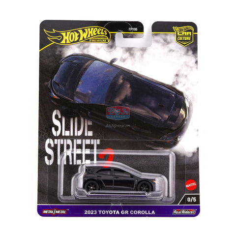 (Chase) 2024 Hot Wheels Slide Street 2 2023 Toyota GR Corolla In Sterling Protector