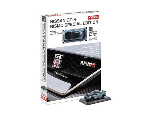 Nissan GT-R Nismo R35 Grey Limited Edition Mini Car & Book Kyosho - Big J's Garage
