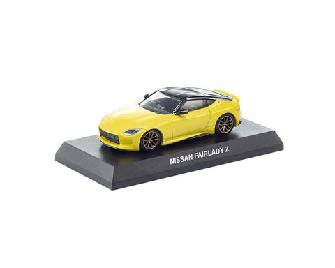 Nissan Fairlady Z Limited Edition Yellow Mini Car & Book Kyosho - Big J's Garage