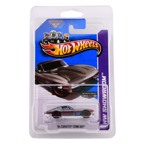 '64 Corvette Stingray Zamac Hot Wheels In Sterling Protector - Big J's Garage