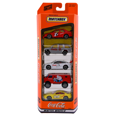 Coca - Cola 5 Car Set Matchbox - Big J's Garage