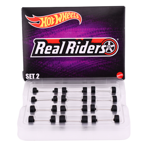 Real Riders 12 Wheel Set 2 Hot Wheels (Opened)