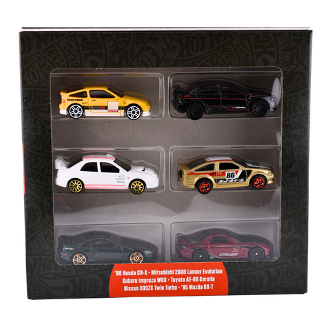 6 Car JDM Display Box Set Hot Wheels - Big J's Garage